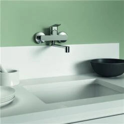 Ideal Standard Mitigeur Cuisine Mural Ceraplan Bec Tube Orientable -Aqua Home Magasin mitigeur cuisine mural bec tube orientable 2