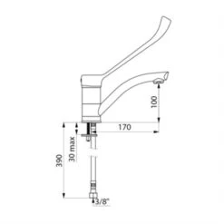 Mitigeur Lavabo 2522L à Levier 5 Mitigeur Lavabo 2522L à Levier -Aqua Home Magasin mitigeur lavabo 2522l a levier 1