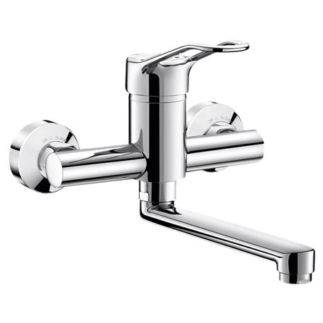 Mitigeur Mécanique Monocommande Mural 2455 Securitouch à Cartouche Classique, L. 200 Mm, Manette Ajourée, Raccords Stop/check 3 Mitigeur Mécanique Monocommande Mural 2455 Securitouch à Cartouche Classique, L. 200 Mm, Manette Ajourée, Raccords Stop/check