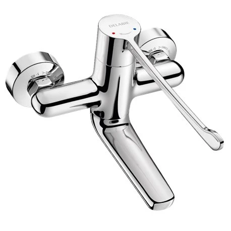 Mitigeur Mécanique Séquentiel Mural 2640 Securitouch L. 120 Mm, Raccords Stop/check 4 Mitigeur Mécanique Séquentiel Mural 2640 Securitouch L. 120 Mm, Raccords Stop/check – Image 2