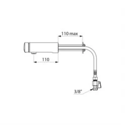 Mitigeur Temporisé 794160 Tempomix 3 Traversée De Cloison L. 110 Mm Avec Robinets D'arrêt -Aqua Home Magasin mitigeur temporise 794160 tempomix 3 traversee de cloison l 110 mm avec robinets d arret 4