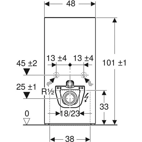 Geberit Panneau Sanitaire Monolith Plus WC Suspendu Grès Céramique Aspect Béton/aluminium 101 Cm 3 Geberit Panneau Sanitaire Monolith Plus WC Suspendu Grès Céramique Aspect Béton/aluminium 101 Cm