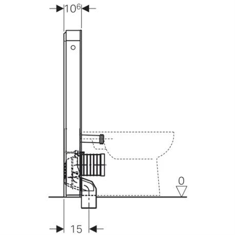 Geberit Panneau Sanitaire Monolith Plus WC Au Sol Verre Blanc/aluminium 101 Cm 6 Geberit Panneau Sanitaire Monolith Plus WC Au Sol Verre Blanc/aluminium 101 Cm – Image 4