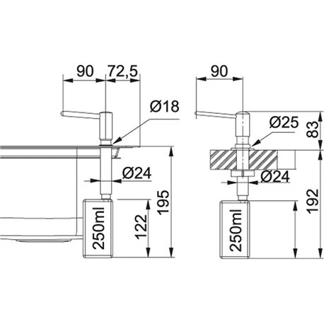 Franke Distributeur De Savon Novita 038260 Chrome 5 Franke Distributeur De Savon Novita 038260 Chrome – Image 3