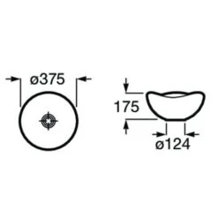 Roca Vasque Ohtake Ø37,5 Cm Blanc Brillant 7 Roca Vasque Ohtake Ø37,5 Cm Blanc Brillant -Aqua Home Magasin ohtake a327a15000 o375 mm blanc brillant 2