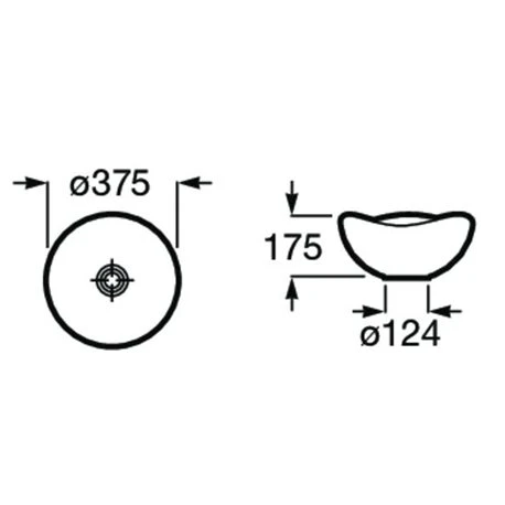 Roca Vasque Ohtake Ø37,5 Cm Blanc Brillant 5 Roca Vasque Ohtake Ø37,5 Cm Blanc Brillant – Image 3
