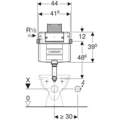 Geberit Reservoir WC à Encastrer Omega Hauteur De Montage 98 Cm 7 Geberit Reservoir WC à Encastrer Omega Hauteur De Montage 98 Cm -Aqua Home Magasin omega 109050001 geberit reservoir h98 cm 2