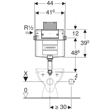 Geberit Reservoir WC à Encastrer Omega Hauteur De Montage 98 Cm 5 Geberit Reservoir WC à Encastrer Omega Hauteur De Montage 98 Cm – Image 3