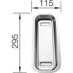 Aqua Home Magasin -Aqua Home Magasin panier vide sauce 221256 lantos 5 s 295x115 mm 1