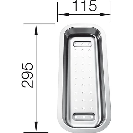 Blanco Panier Vide-sauce 221256 Lantos 5 S 295x115 Mm 4 Blanco Panier Vide-sauce 221256 Lantos 5 S 295x115 Mm – Image 2