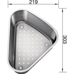 Blanco Panier Vide-sauce 207360 Delta 305x221 Mm 8 Blanco Panier Vide-sauce 207360 Delta 305x221 Mm -Aqua Home Magasin panier vide sauce inox 207360 blanco delta 2