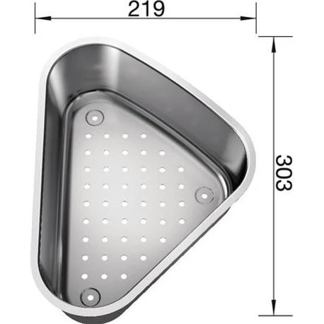 Blanco Panier Vide-sauce 207360 Delta 305x221 Mm 5 Blanco Panier Vide-sauce 207360 Delta 305x221 Mm – Image 3