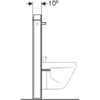 Geberit Panneau Sanitaire Bidet Monolith Verre Blanc/ Aluminium