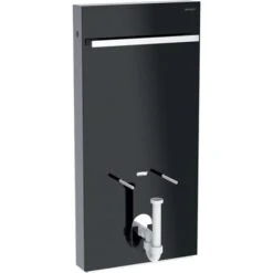 Geberit Panneau Sanitaire Bidet Monolith Verre Noir/ Aluminium Chromé Noir -Aqua Home Magasin panneau sanitaire monolith 131030tg5 verre sable 2