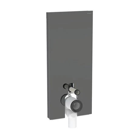 Geberit Panneau Sanitaire Monolith WC Sol Verre Gris Velouté / Aluminium Chromé Noir 114 Cm 3 Geberit Panneau Sanitaire Monolith WC Sol Verre Gris Velouté / Aluminium Chromé Noir 114 Cm