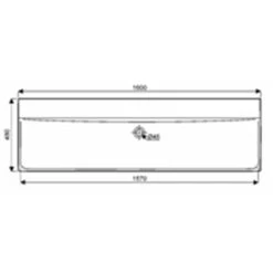 Geberit Lavabo Xeno² 160 Cm 2 Trous Percés Robinetterie -Aqua Home Magasin plan de toilette xeno keramag design 427161016 de 160 3