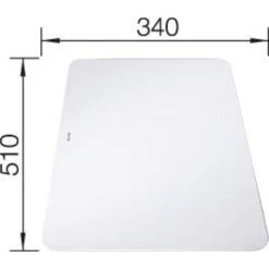Blanco Planche à Découper En Verre Axis III 234047 Blanc 340x510 Mm -Aqua Home Magasin planche en verre axis iii 234047 verre 2