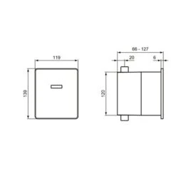 Aqua Home Magasin -Aqua Home Magasin plaque de commande p0114aa septa pro u1 acier inoxydable 1