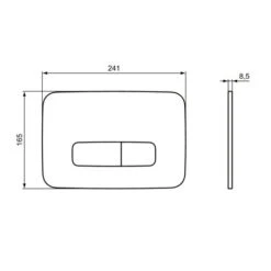 Ideal Standard Plaque De Commande Oleas P3 Blanc