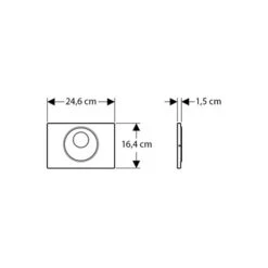 Geberit Plaque De Déclenchement Noir Anneau Noir Mat -Aqua Home Magasin plaque de declenchement noir anneau noir mat 1