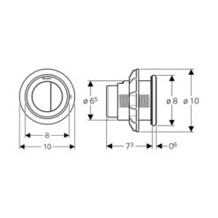 Geberit Plaque De Déclenchement Pour Meuble Noir Mat Anneau Noir -Aqua Home Magasin plaque de declenchement pour meuble noir mat anneau noir 1