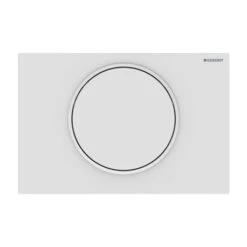Aqua Home Magasin 11 Geberit Plaque De Déclenchement Sigma 10 Blanc Mat Laqué Anneau Blanc