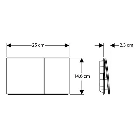 Geberit Plaque De Déclenchement Sigma70 Noir Chromé 4 Geberit Plaque De Déclenchement Sigma70 Noir Chromé – Image 2