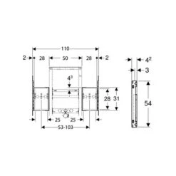 Aqua Home Magasin -Aqua Home Magasin plaque de montage lavabo 1 robinetterie d ecoulement centrale 105 cm 1