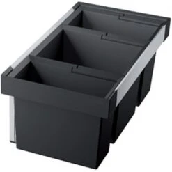 Blanco Poubelle Sous évier Flexon II Low 80/3, 3 Bacs 19+30+16 Litres