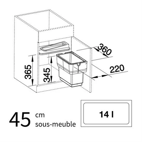 Blanco Poubelle Sous évier Singolo 1 Bac 14 Litres 7 Blanco Poubelle Sous évier Singolo 1 Bac 14 Litres – Image 5