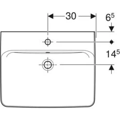 Geberit Lavabo Renova Plan 60 Cm 1 Trou Robinetterie Et 1 Trop-plein 8 Geberit Lavabo Renova Plan 60 Cm 1 Trou Robinetterie Et 1 Trop-plein -Aqua Home Magasin prima de 50 cm avec trop plein de longueur 50 cm ref 00131400000 2