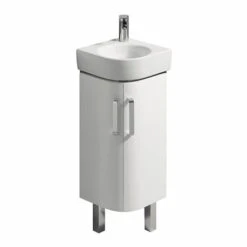 Geberit Lave-mains Renova Compact 45 Cm Sans Trop Plein -Aqua Home Magasin prima style angle de 32 cm 00108420000 sans trop plein avec fixation par boulons 5