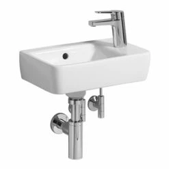 Geberit Lave-mains Renova Compact 40 Cm Cuve à Gauche