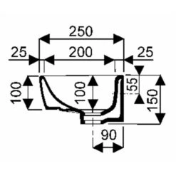 Geberit Lave-mains Renova Compact 40 Cm Cuve Centrée -Aqua Home Magasin prima style compact 40 cm 00134300000 1 trou perce a droite diametre de 20 cm 2