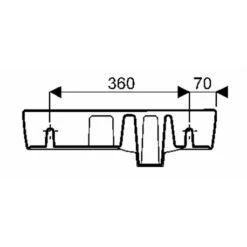 Geberit Lave-mains Renova Compact 50 Cm Cuve à Gauche -Aqua Home Magasin prima style compact 50 cm 00124300000 1 trou perce a droite cuve a gauche 4