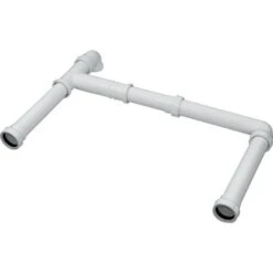 Blanco Raccord D'écoulement 225088 Pour Encastrement De 2 Cuves Bondes 90 Mm