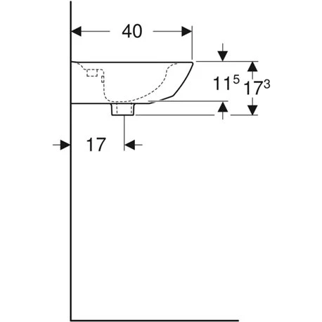 Geberit Lave-mains Renova 50 Cm Avec Trop-plein 4 Geberit Lave-mains Renova 50 Cm Avec Trop-plein – Image 2