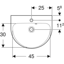 Geberit Lave-mains Renova 50 Cm Avec Trop-plein 8 Geberit Lave-mains Renova 50 Cm Avec Trop-plein -Aqua Home Magasin renova 500376011 50 cm avec trop plein 2