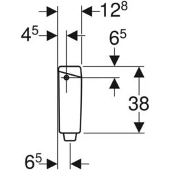 Geberit Reservoir WC Apparent AP123 Simple Touche Déclenchement à Distance -Aqua Home Magasin reservoir apparent geberit 123701111 2