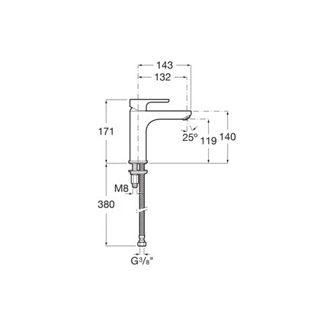 Roca Mitigeur Lavabo L20 Chromé H 171 Mm 4 Roca Mitigeur Lavabo L20 Chromé H 171 Mm – Image 2