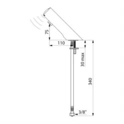 Robinet Lavabo 440106 Tempomatic 4 Alim. Par Piles, Sans Robinet D’arrêt -Aqua Home Magasin robinet lavabo 440106 tempomatic 4 alim par piles sans robinet darret 3