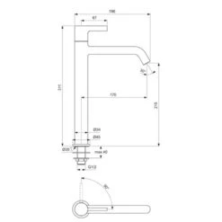 Ideal Standard Robinet Lavabo Joy Réhaussé Chromé -Aqua Home Magasin robinet lavabo joy rehausse chrome 6