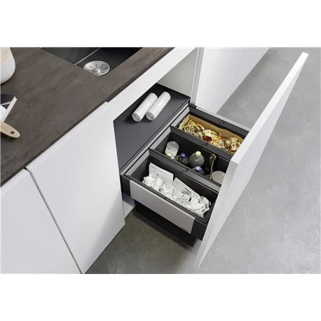 Blanco Poubelle Sous évier Select II 3 Bacs 15 +15 + 15 Litres 4 Blanco Poubelle Sous évier Select II 3 Bacs 15 +15 + 15 Litres – Image 2