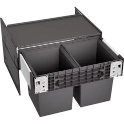 Blanco Poubelle Sous évier Select II Compact 60/2, 2 Bacs 17 + 17 Litres