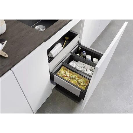 Blanco Poubelle Sous évier Select II Orga 3 Bacs 15 +15 + 15 Litres 4 Blanco Poubelle Sous évier Select II Orga 3 Bacs 15 +15 + 15 Litres – Image 2