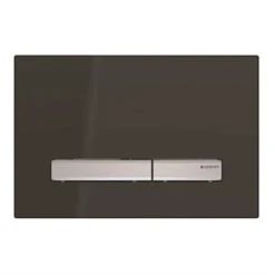 Geberit Plaque WC Sigma50 Noir Touches Chromées
