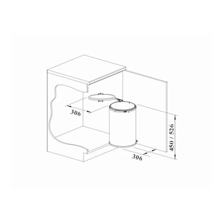 Blanco Poubelle Cuisine Singolo XL 1 Bac 20 Litres 6 Blanco Poubelle Cuisine Singolo XL 1 Bac 20 Litres – Image 4