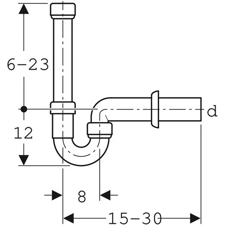 Geberit Siphon En Tube Coudé Pour Raccordement Machine à Laver Ou Lave-vaisselle 4 Geberit Siphon En Tube Coudé Pour Raccordement Machine à Laver Ou Lave-vaisselle – Image 2