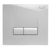Plaque De Commande Wc Suspendu Touches Rectangulaires Blanches Smarty