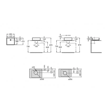 Roca Vasque Sofia 46x41 Cm Blanc Brillant 4 Roca Vasque Sofia 46x41 Cm Blanc Brillant – Image 2